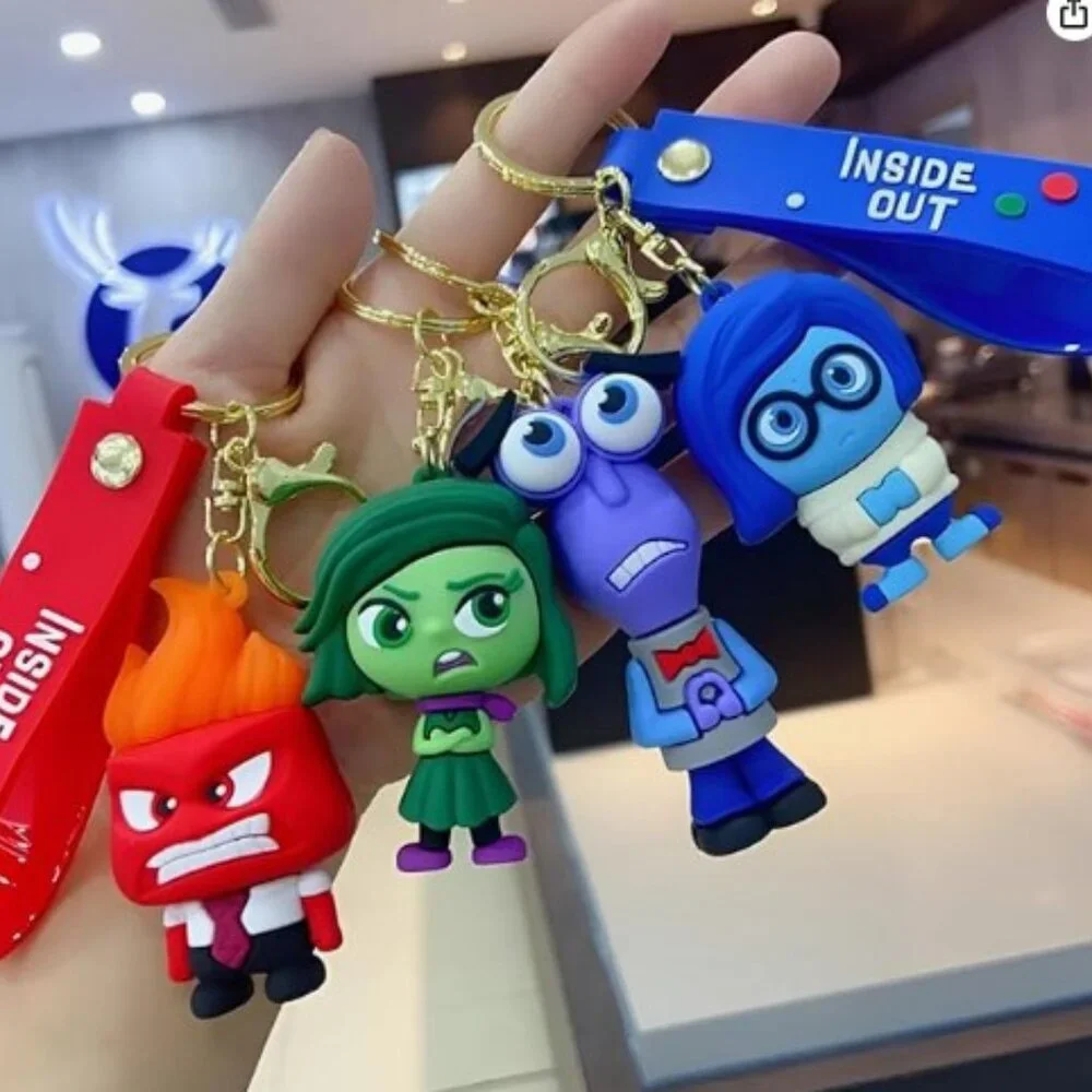 Inside Out 2 Character Figure Keychain Set 5 Pieces